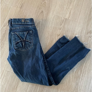 KUT from the Cloth Katy Boyfriend Raw Hem Cropped Straight Leg‎ Jeans - Size 4